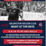 2024 Arlington Nights at the REVS – Sat. June 8 – PLAYERS GO FOR FREE!