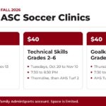 Level Up Your Game: 2026 Fall ASC Soccer Clinics
